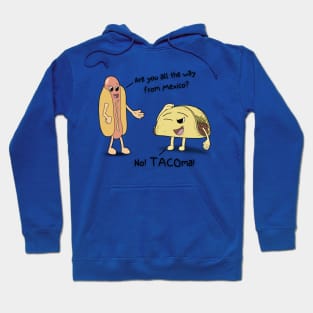 Taco from Tacoma - Funny Food Blue Hoodie